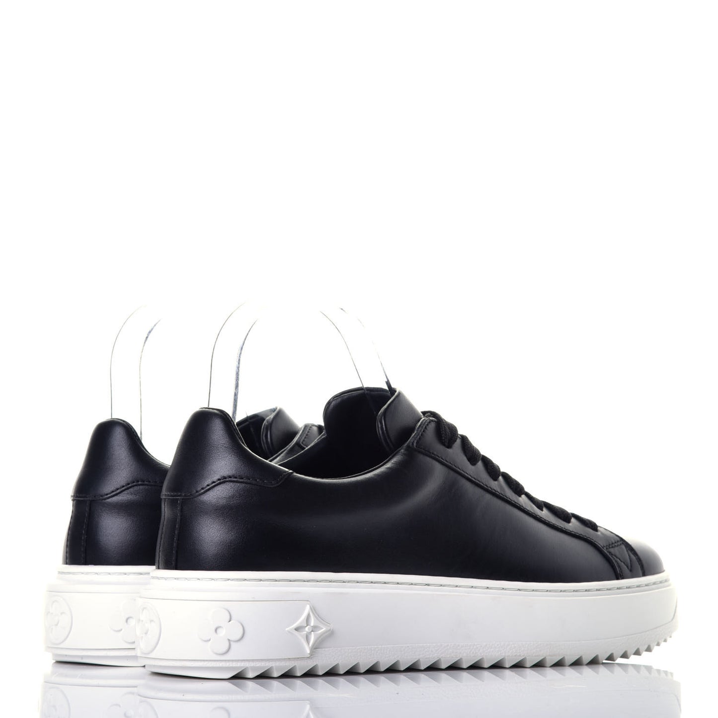 Calfskin Time Out Sneakers 37 Black