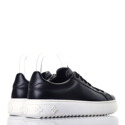 Louis Vuitton Calfskin Time Out Sneakers 37 Black 4 of 7