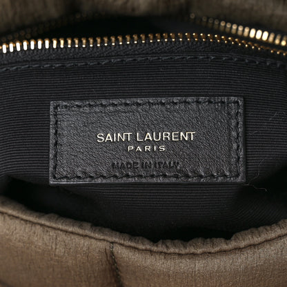 Saint Laurent Nylon Quilted Small Loulou Puffer Monogram Chain Satchel Military Green 6 of 10