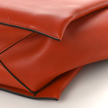 Celine Calfskin Medium Tri-Fold Bag Red Wood 8 of 8