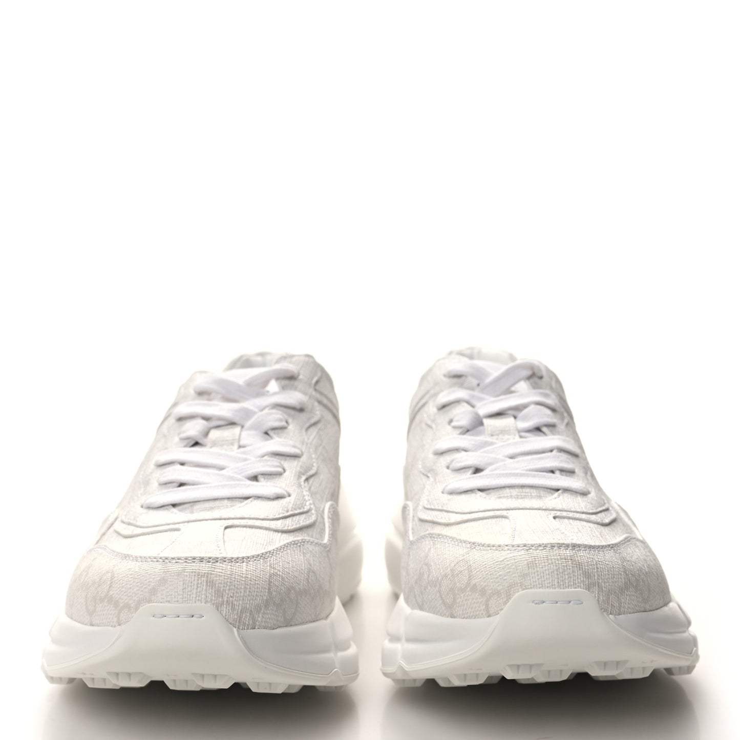 GG Supreme Monogram Womens Rhyton Sneakers 36.5 White