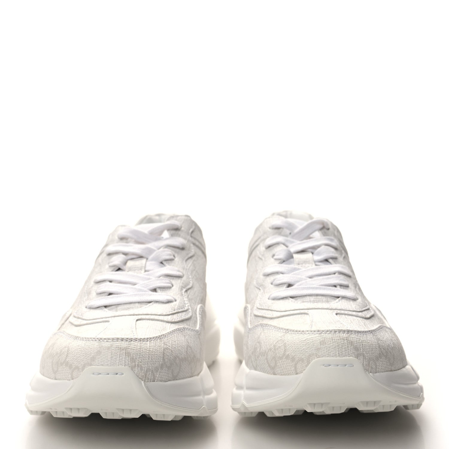 Gucci GG Supreme Monogram Womens Rhyton Sneakers 36.5 White 2 of 9