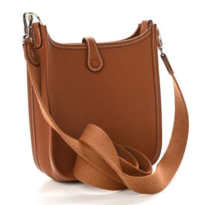 Hermes Taurillon Clemence Evelyne TPM Gold 3 of 11