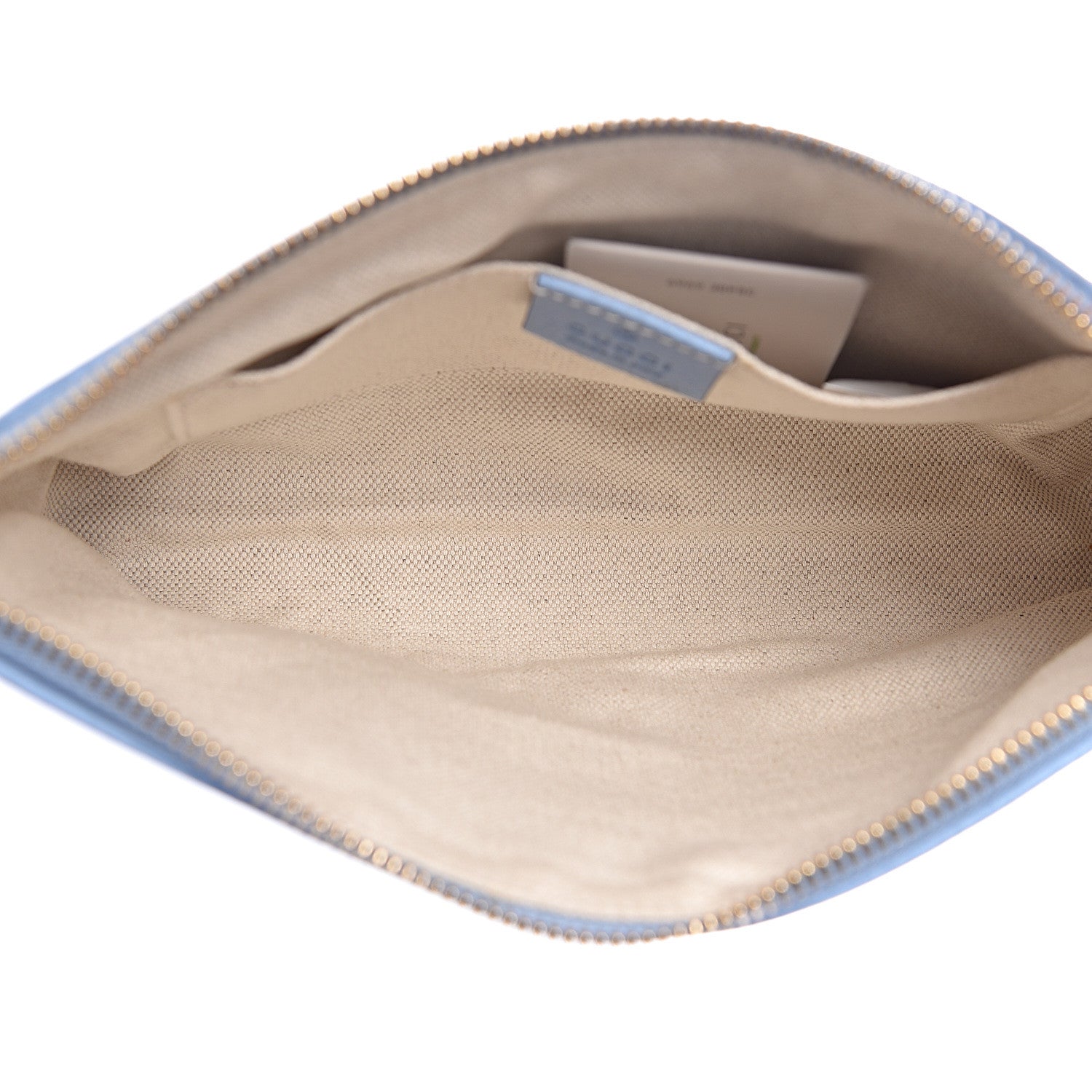 Gucci Dollar Calfskin Large Swing Pouch Mineral Blue 5 of 10