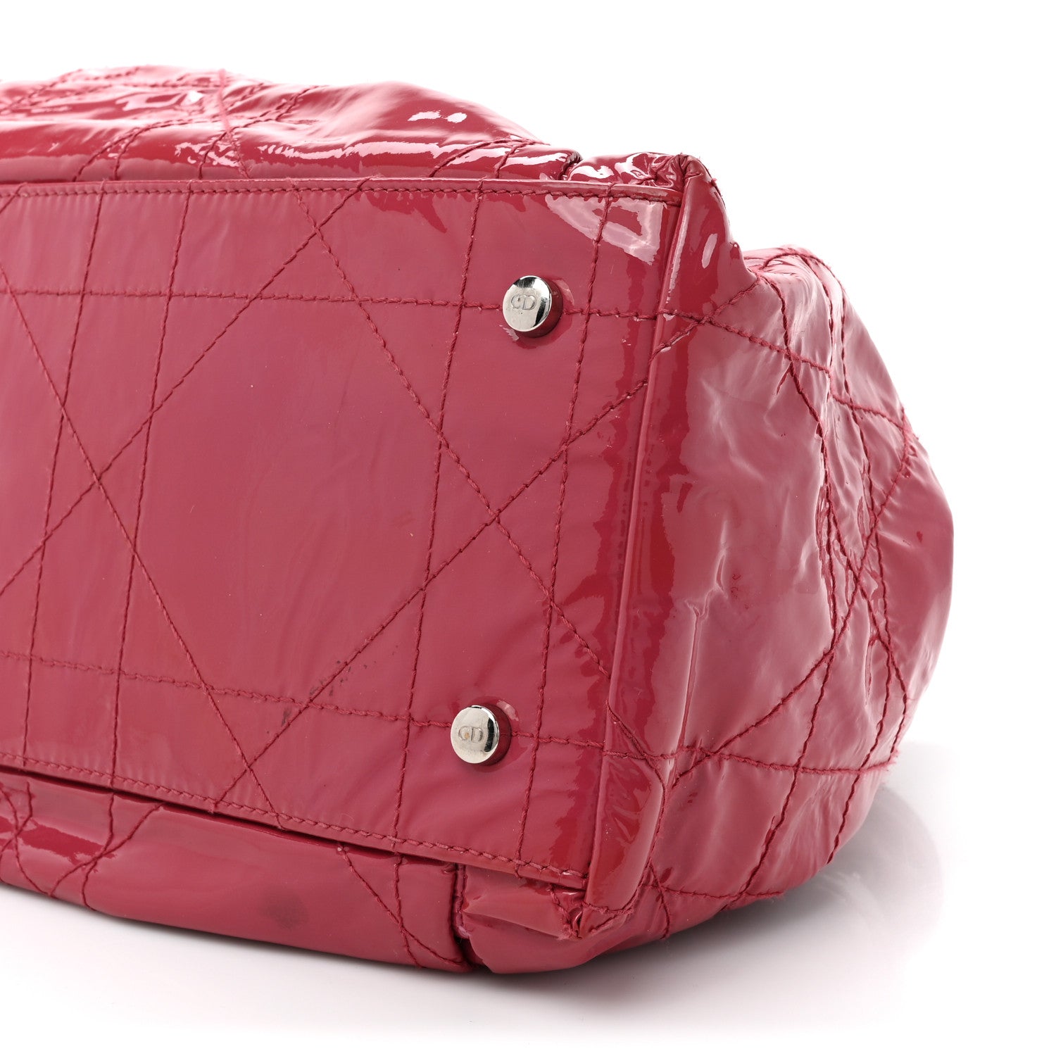Christian Dior Patent Cannage Medium Le Trente Tote Pink 9 of 18
