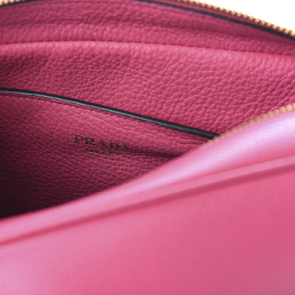 Prada Vitello Daino Flap Crossbody Peonia 8 of 9