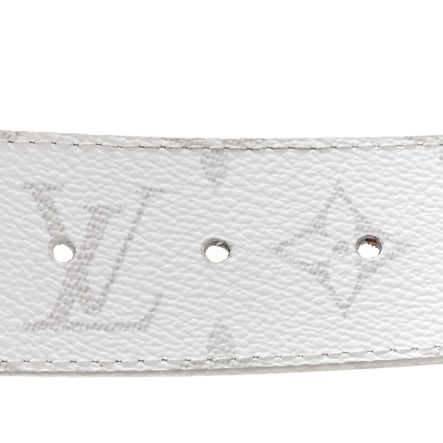 Louis Vuitton Taiga Monogram 40mm LV Initiales Belt  100 40 White 3 of 7