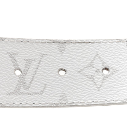 Louis Vuitton Taiga Monogram 40mm LV Initiales Belt  100 40 White 3 of 7