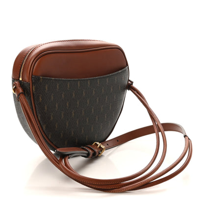 Saint Laurent Canvas Smooth Calfskin Le Monogramme Coeur Crossbody Chestnut 3 of 10