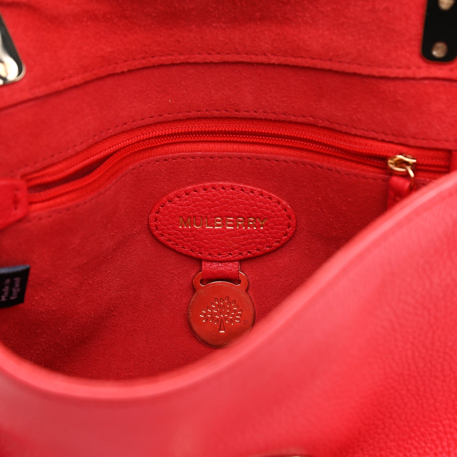 Mulberry Small Classic Grain Small Lily Flap Red 6 of 10