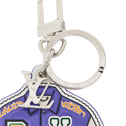 Louis Vuitton Calfskin LV Varsity Jacket Illustre Bag Charm Key Holder Multicolor 4 of 5