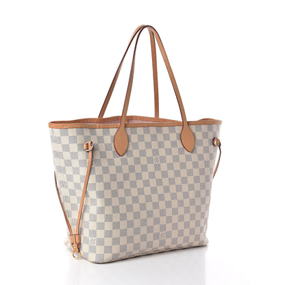 Louis Vuitton Damier Azur Neo Neverfull MM Rose Ballerine 4 of 12
