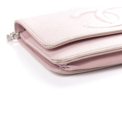 Chanel Caviar Timeless CC Wallet On Chain WOC Pink 11 of 14