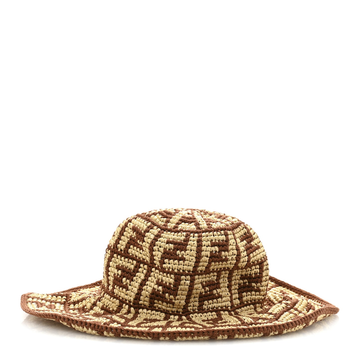 Cotton Viscose FF Woven Bucket Hat M Brown