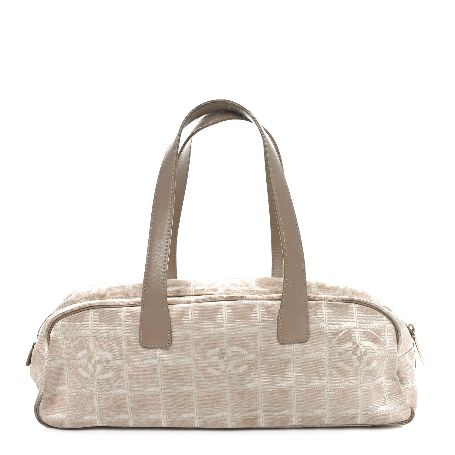 Chanel Nylon Travel Bowler Beige 1 of 13