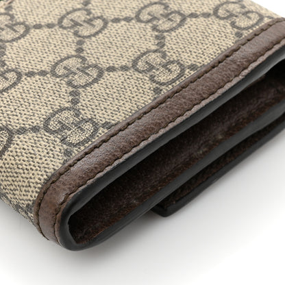 Gucci GG Supreme Monogram Web Ophidia Continental Wallet Brown 17 of 18