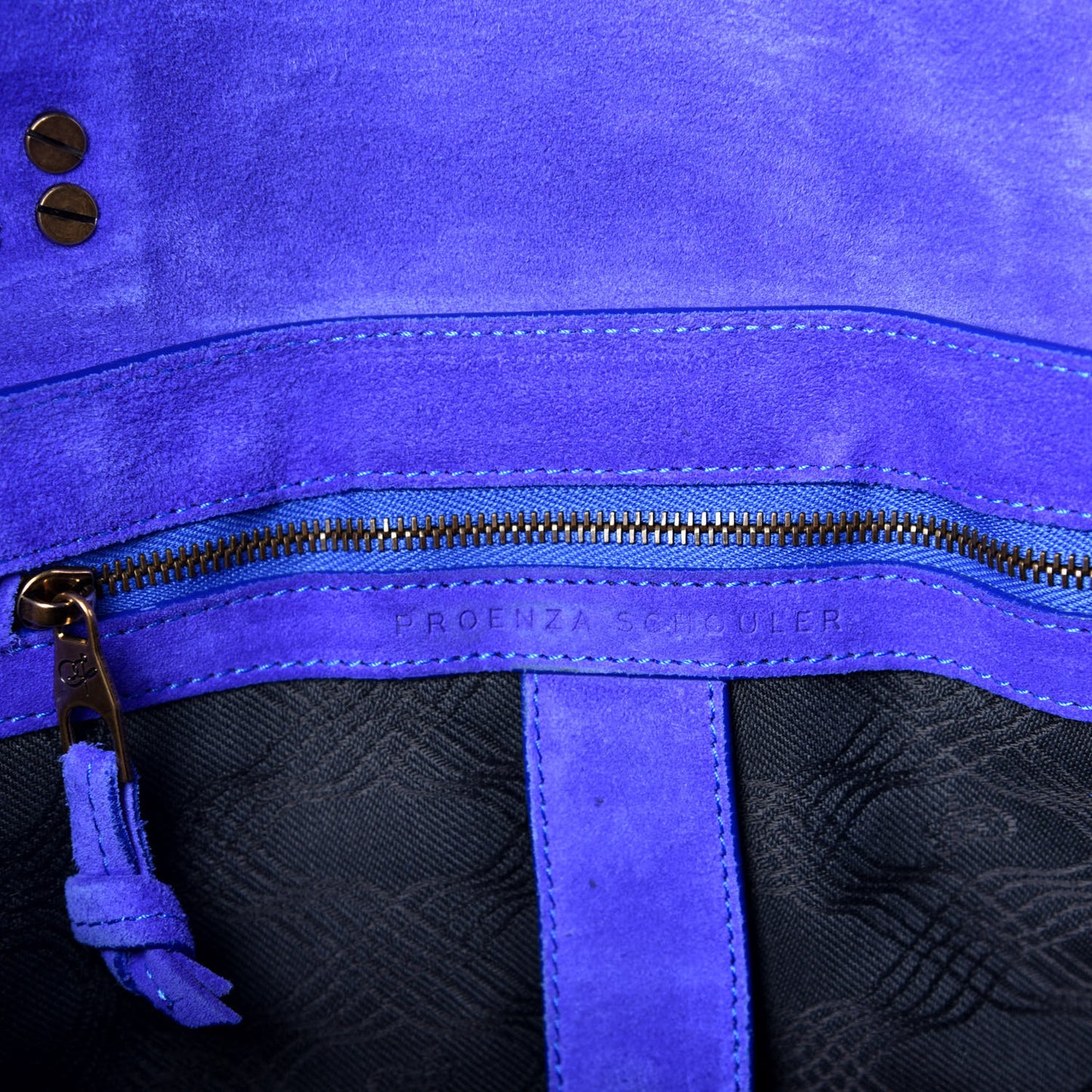 Suede Medium PS1 Satchel Royal Blue