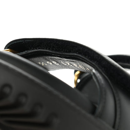 Christian Dior Lambskin Dioract 10mm Sandals 36.5 Black 8 of 9