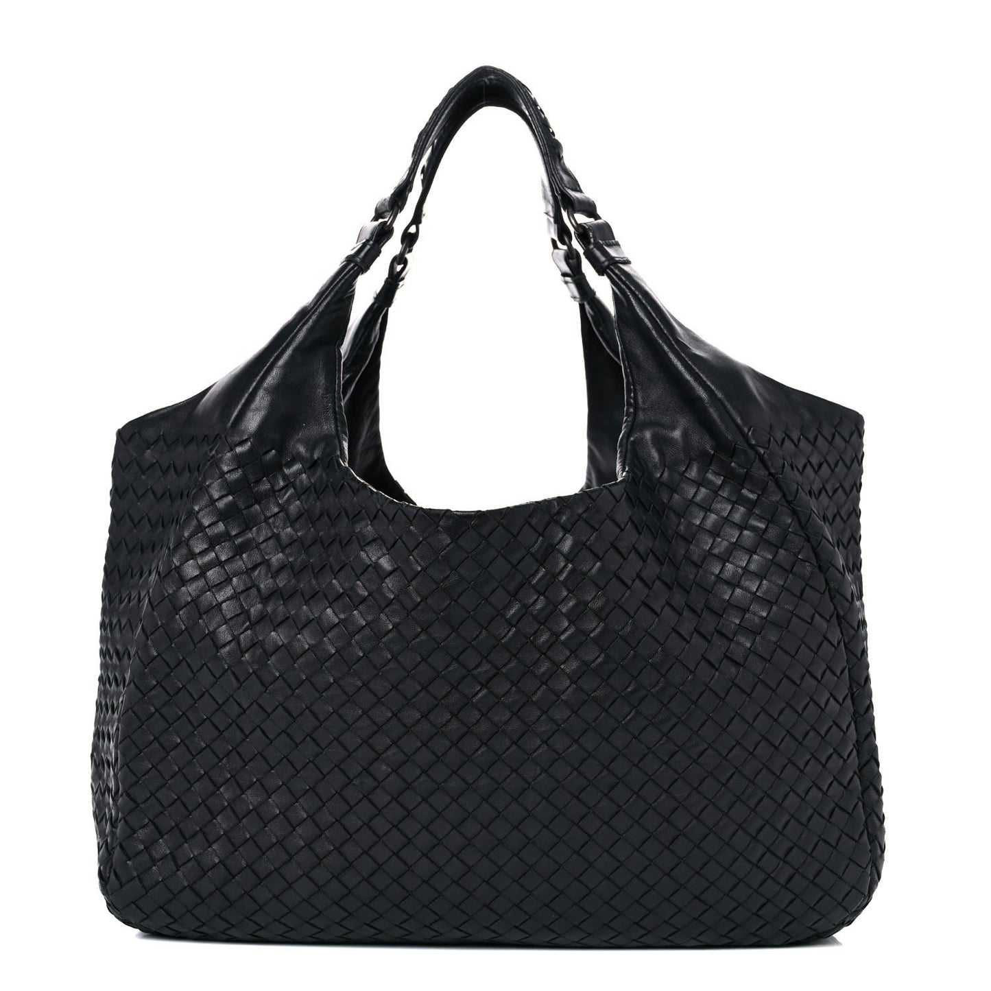 Nappa Intrecciato Medium Campana Black