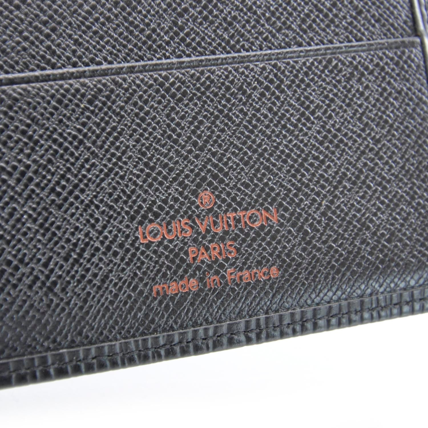 Louis Vuitton Epi Checkbook Organizer Wallet Black 8 of 9