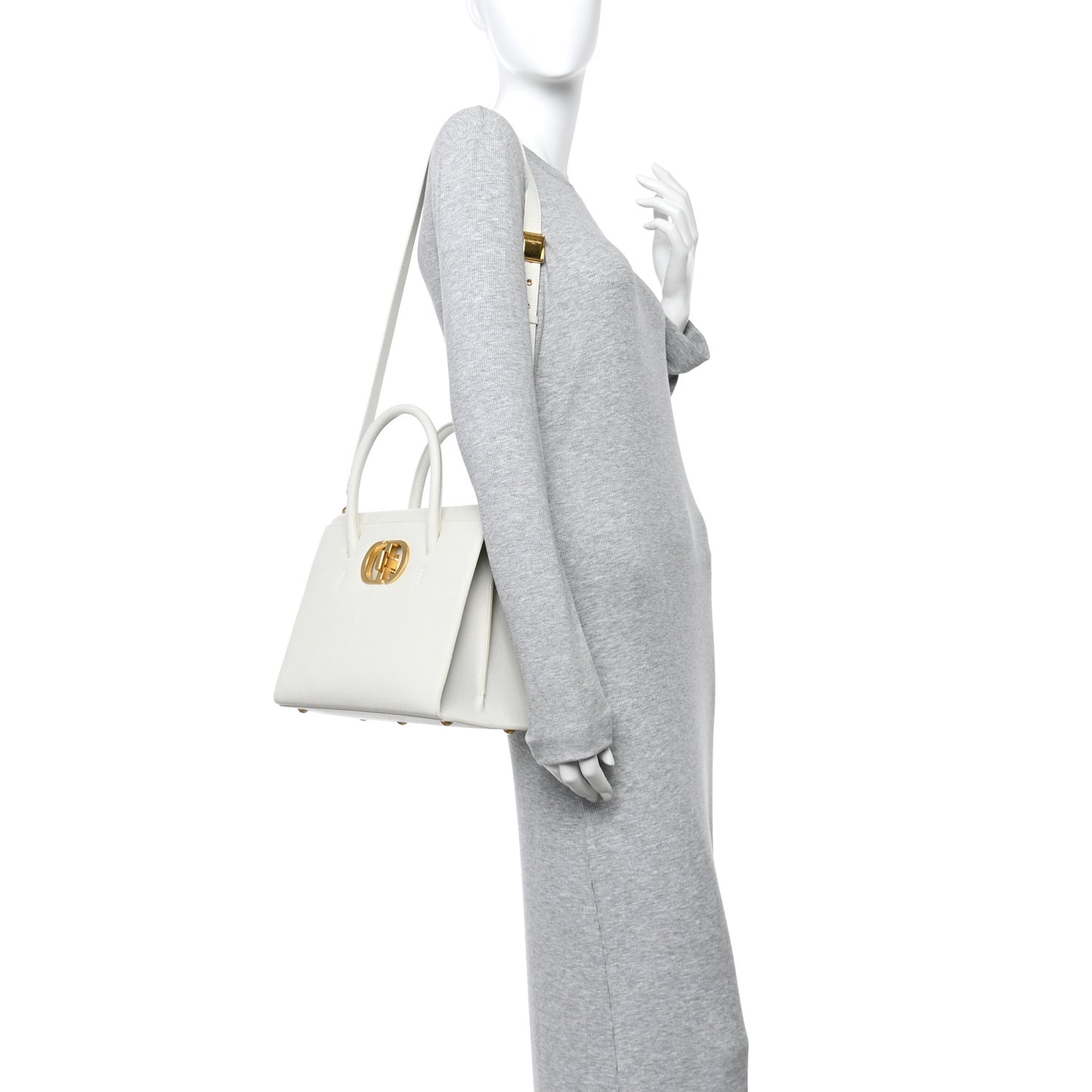 Grained Calfskin Large St. Honore Tote Latte