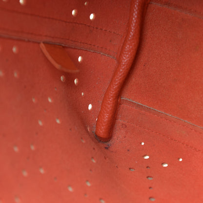 Chanel Perforated Grained Calfskin Small Shopping Tote Light Coral 19 of 29