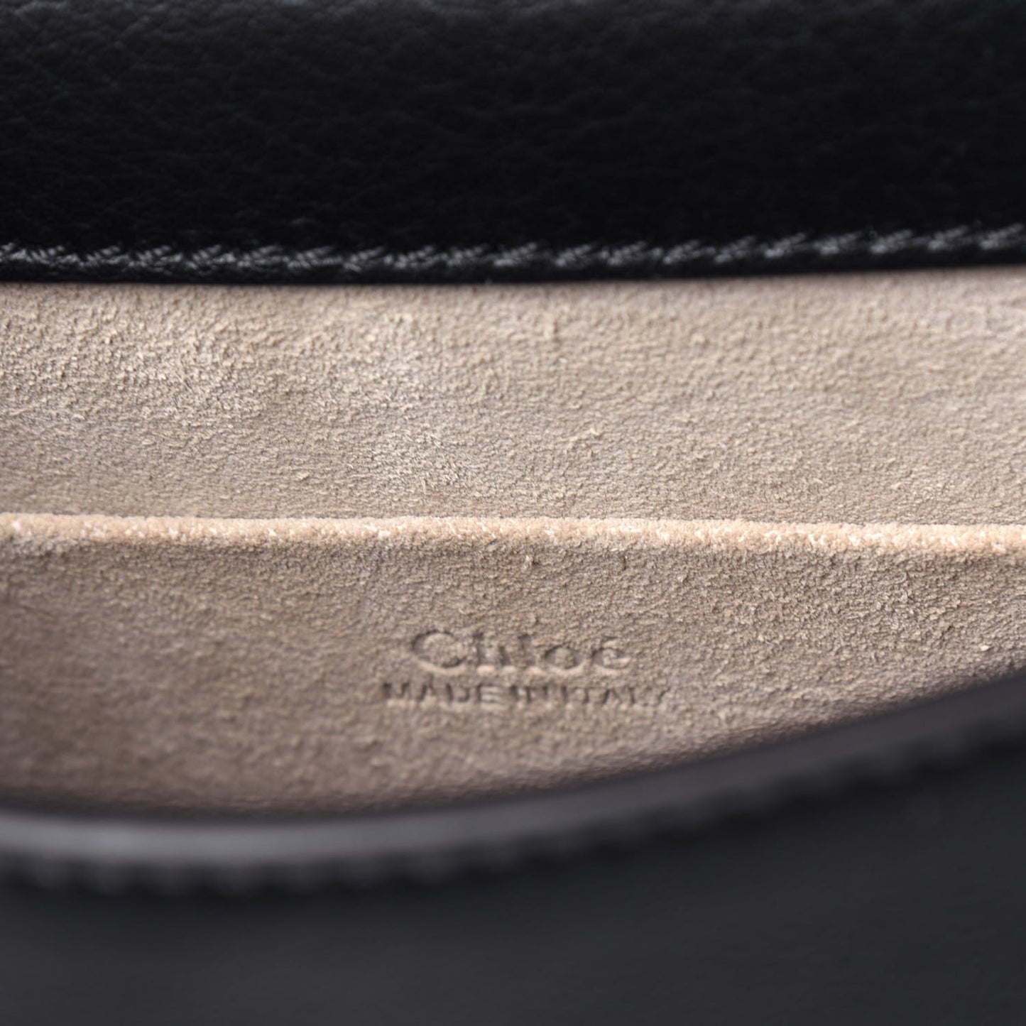 Calfskin Suede Small Nile Bracelet Bag Black