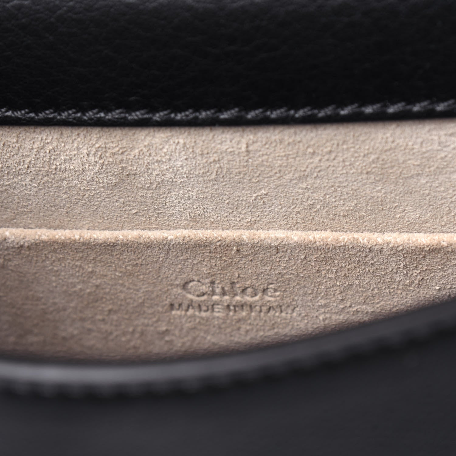 Chloe Calfskin Suede Small Nile Bracelet Bag Black 8 of 23