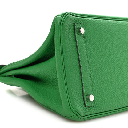 Hermes Taurillon Clemence Birkin 30 Menthe 9 of 10