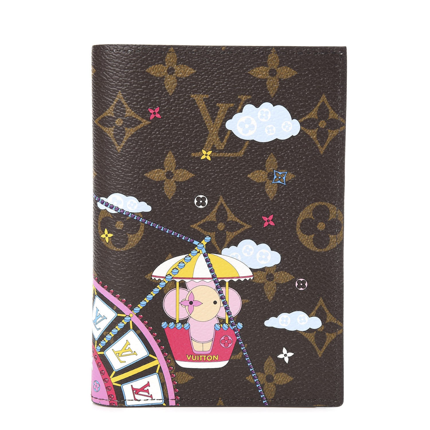 Louis Vuitton Monogram 2020 Christmas Animation Big Wheel Passport Cover Rose Ballerine 1 of 5