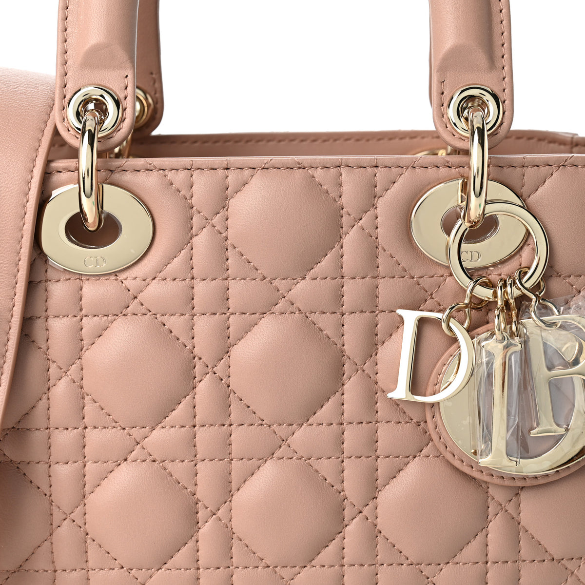 Christian Dior Lambskin Cannage Small My ABCDior Lady Dior Fard 7 of 9