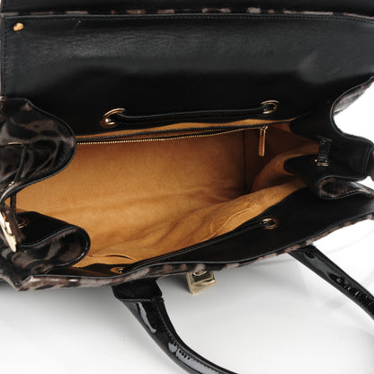 Jimmy Choo Calf Hair Leopard Print Medium Rosalie Satchel 10 of 14
