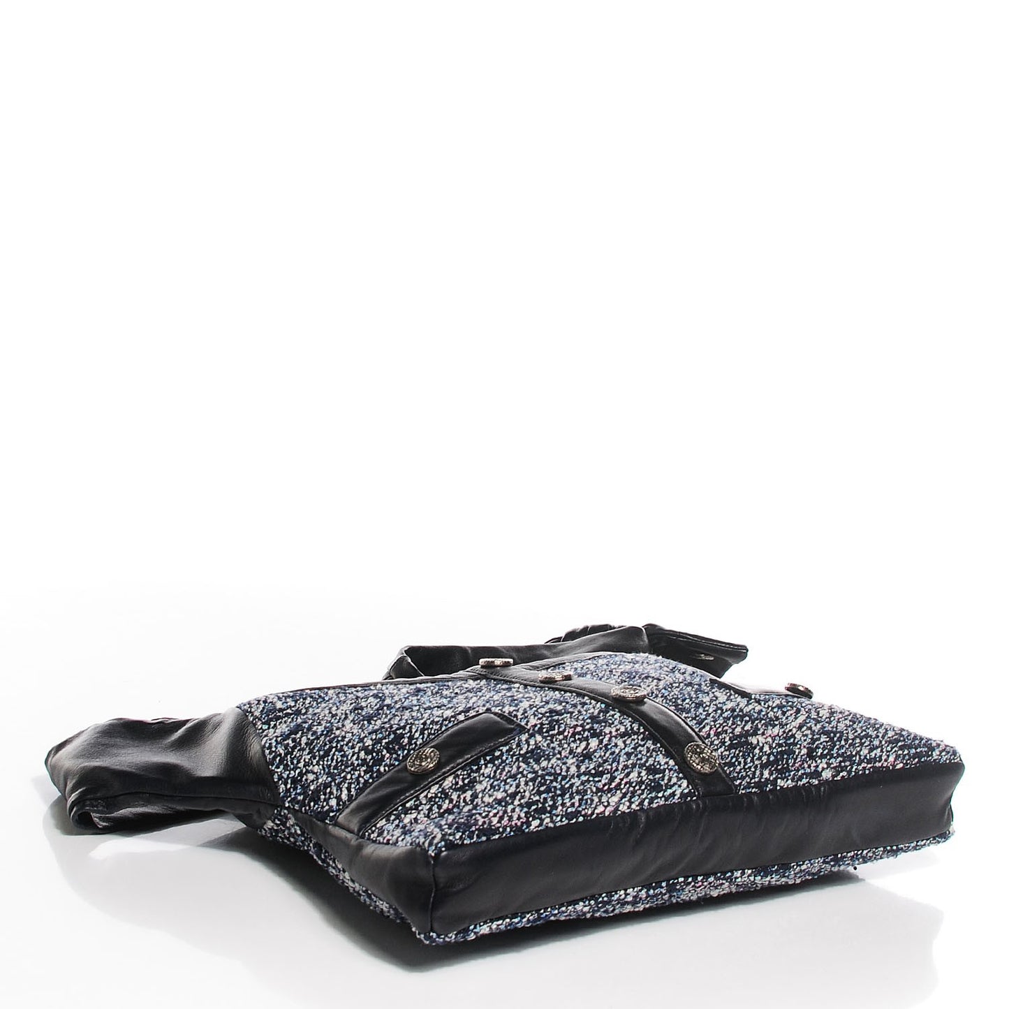 Tweed Lambskin Small Girl Bag Navy