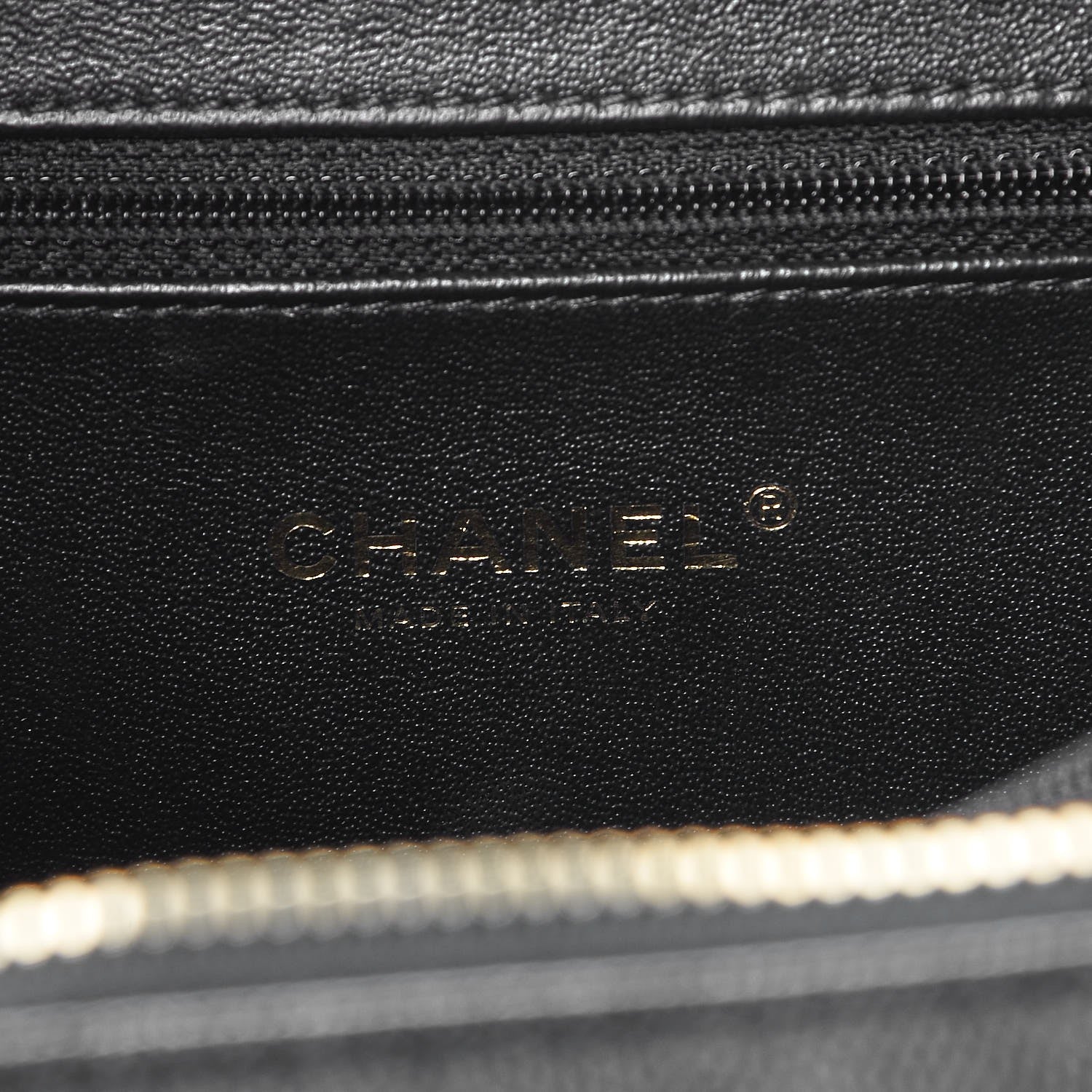 Chanel Caviar Quilted Medium CC Filigree Vanity Case Black 7 of 9