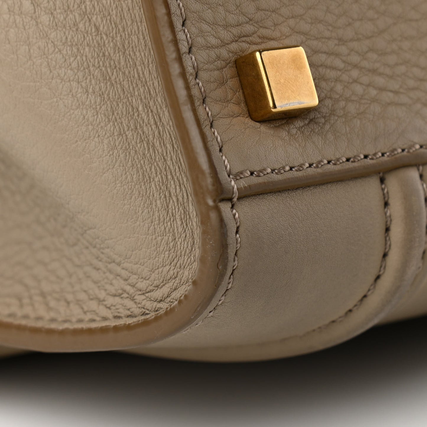 Supple Calfskin Medium Phantom Luggage Beige