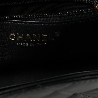 Chanel Shiny Aged Calfskin Quilted Nano Kelly Shopper Black 6 of 11