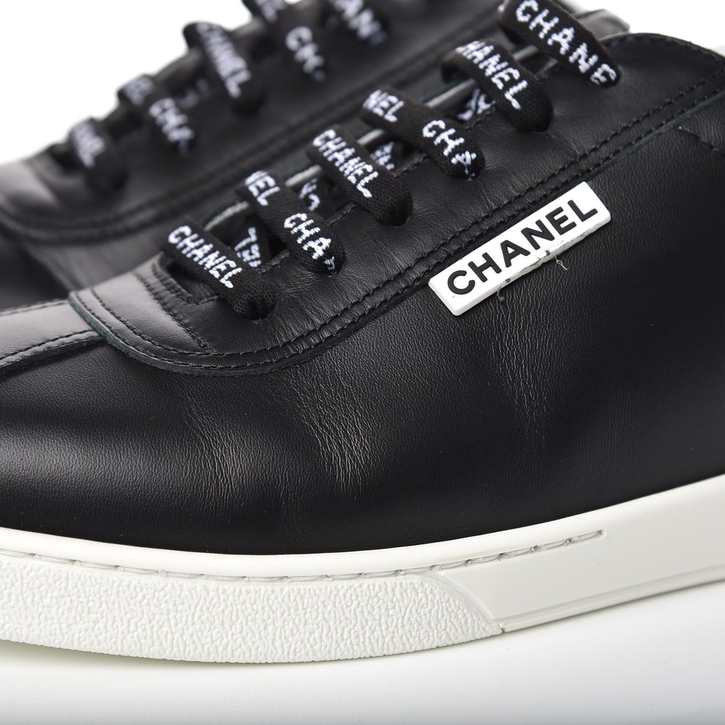Calfskin CC Womens Sneakers 41 Black