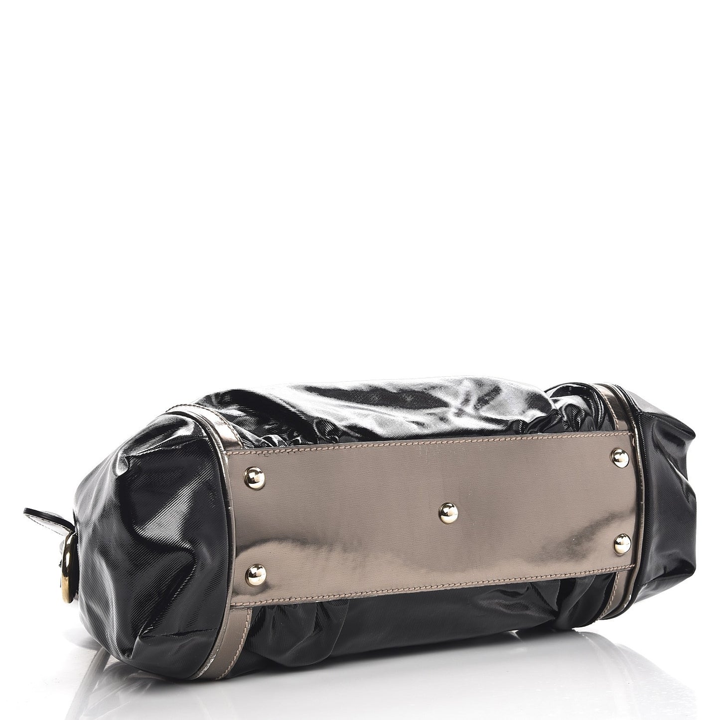 Dialux Pop Bamboo Top Handle Tote Black Pewter