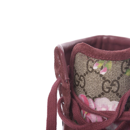 Gucci GG Supreme Monogram Blooms Womens High Top Sneakers 37 Beige Multicolor Dry Rose 8 of 13