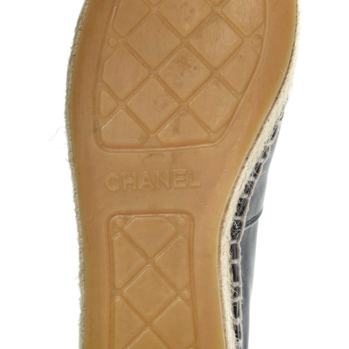 Lambskin CC Espadrilles 37 Black