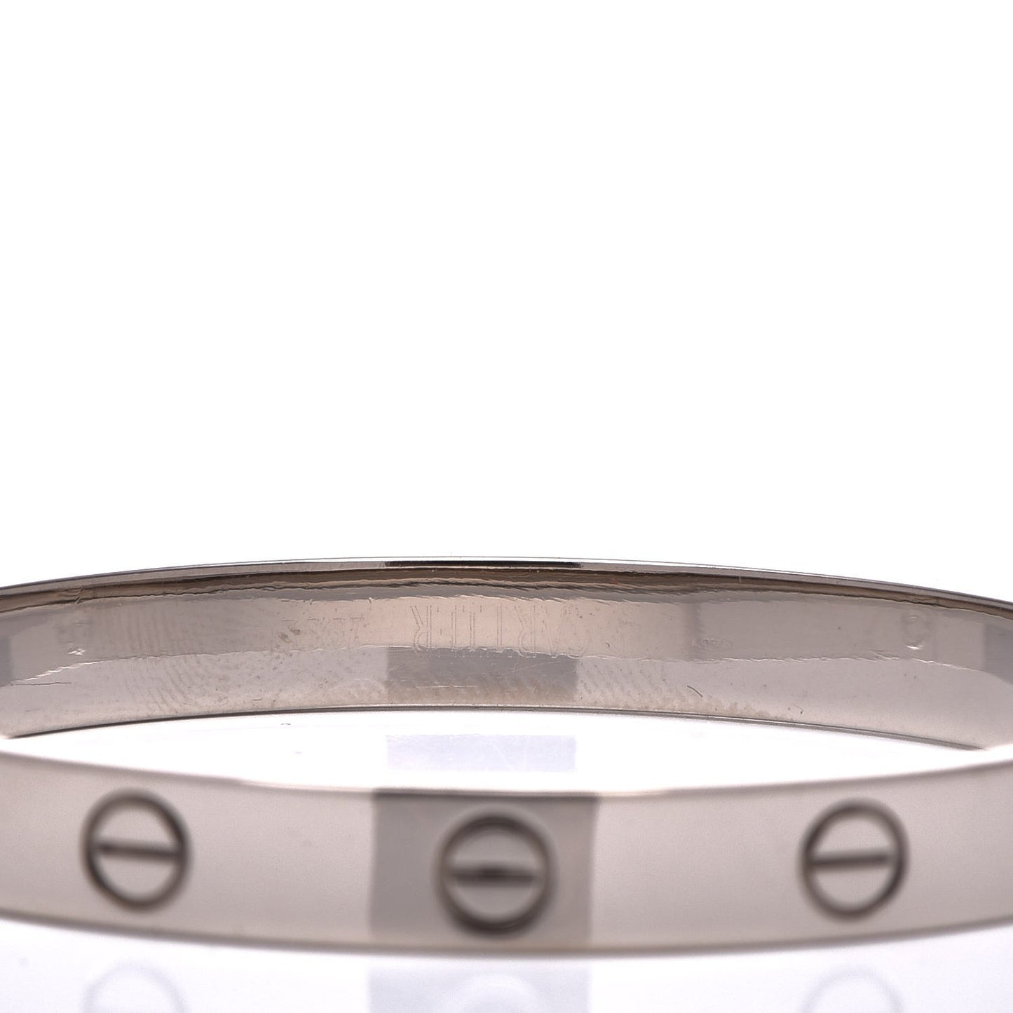 18K White Gold LOVE Bracelet 16