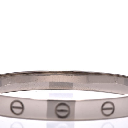 Cartier 18K White Gold LOVE Bracelet 16 5 of 6