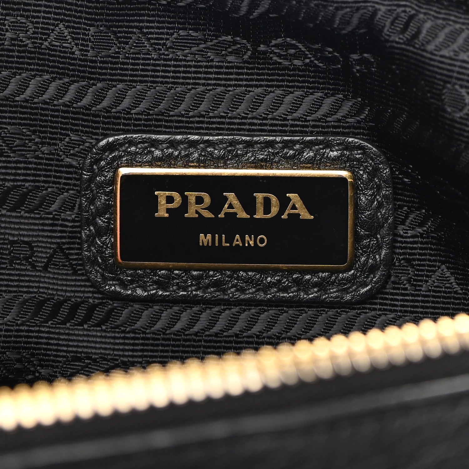 Prada Vitello Daino Medium Double Zip Shoulder Bag Black 7 of 10