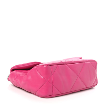 Chanel Lambskin Quilted Medium Chanel 19 Flap Dark Pink 4 of 10