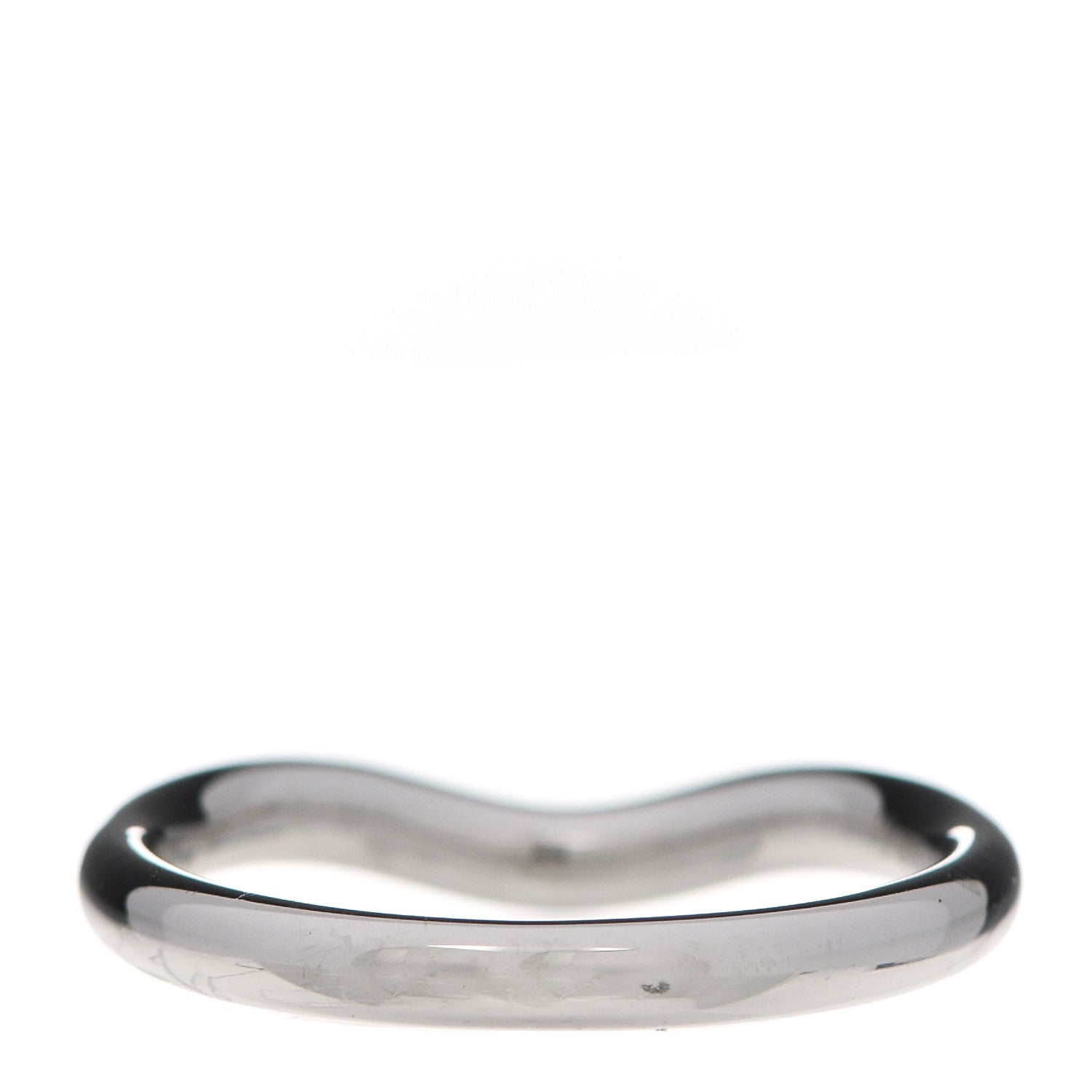 Tiffany Platinum Diamond 2mm Elsa Peretti Band Ring 48 4.5 3 of 5
