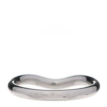 Tiffany Platinum Diamond 2mm Elsa Peretti Band Ring 48 4.5 3 of 5