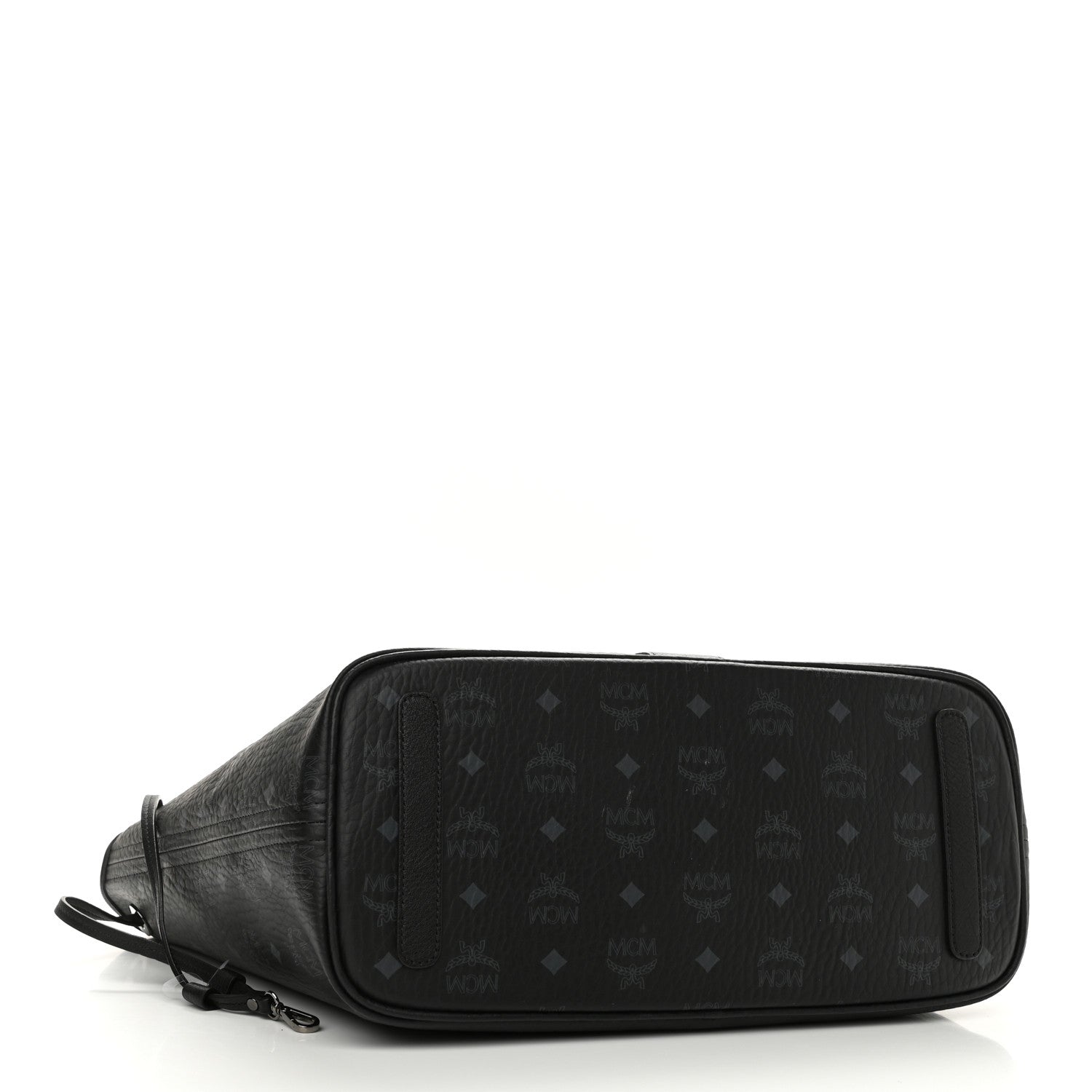 MCM Visetos Medium Liz Reversible Shopper Tote Black 3 of 16