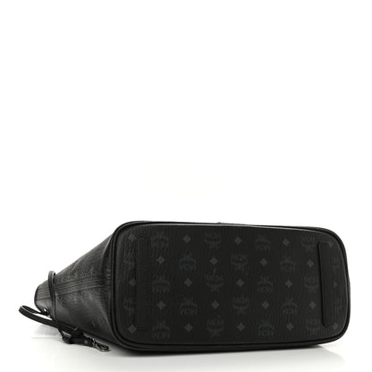 MCM Visetos Medium Liz Reversible Shopper Tote Black 3 of 16