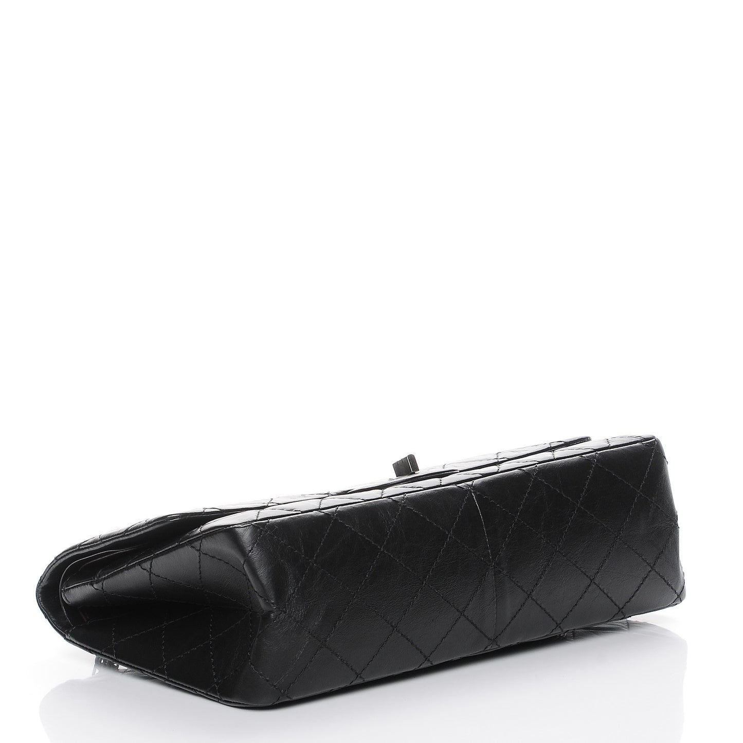 Aged Calfskin Quilted 2.55 Reissue 226 Flap Black