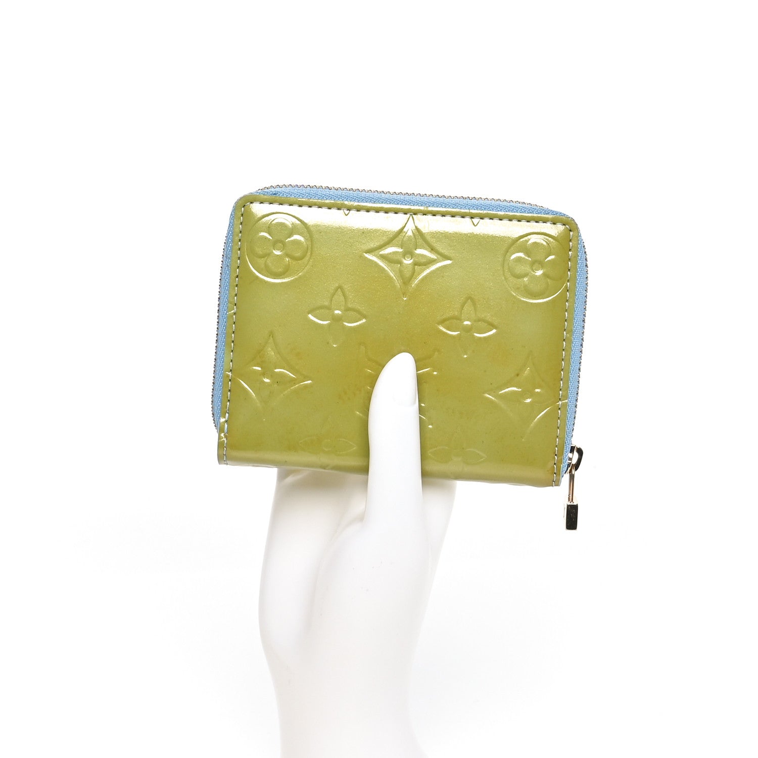 Louis Vuitton Vernis Zippy Coin Purse Baby Blue 2 of 9